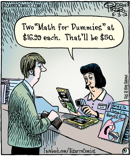 bizarro math for dummies comic 5-3-12 dan piraro