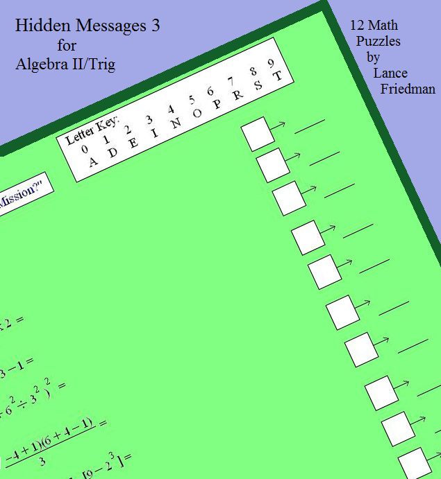 hidden message III front cover