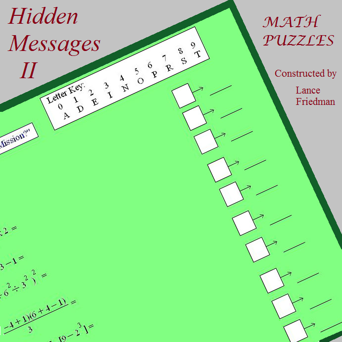 hidden message II front cover