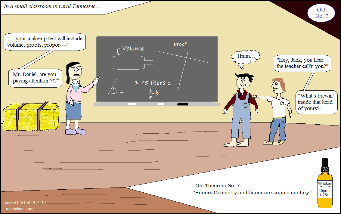 math comic 136 old no 7 jack daniel