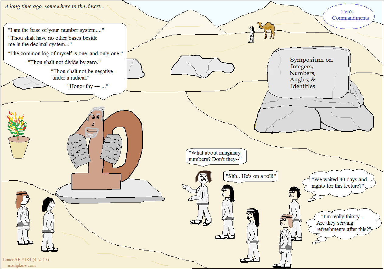 math comic 184 tens commandments