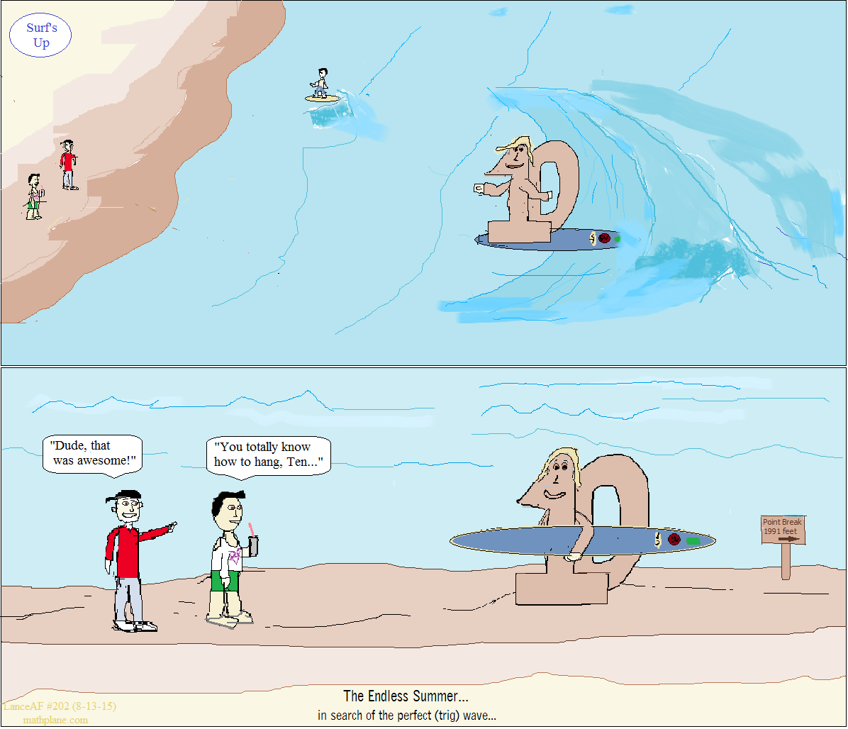 math comic 202 surfs up hang 10