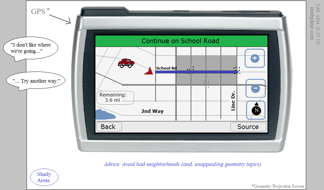 math comic 204 shady areas - gps