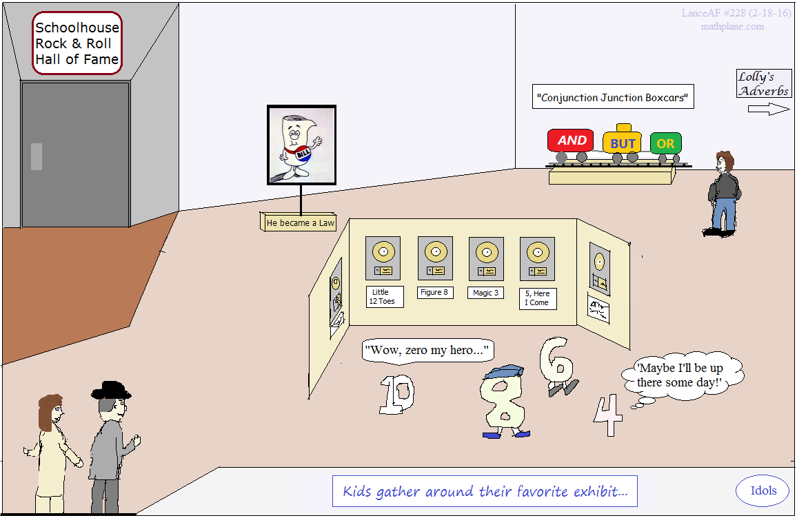 math comic 228 schoolhouse rock - hall of fame