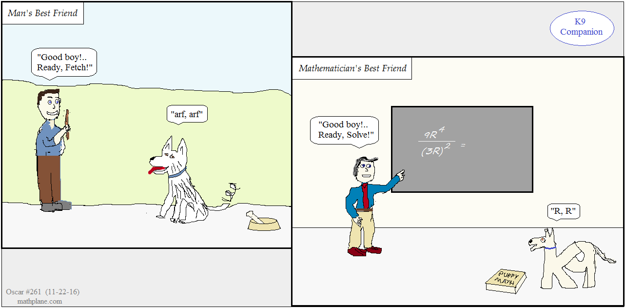 math comic 261 k9 companion