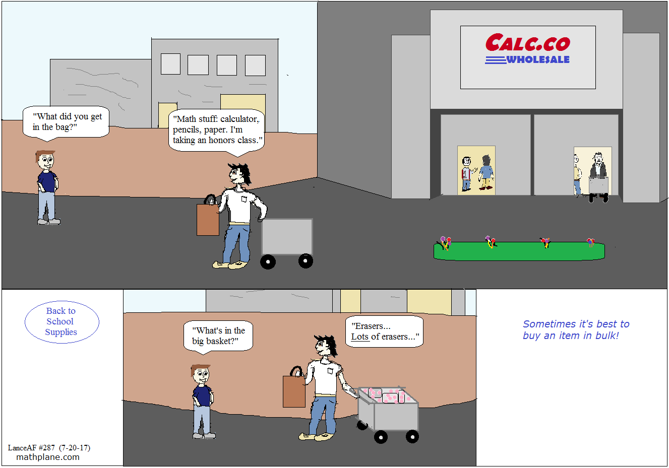 math comic 287 back to school supplies