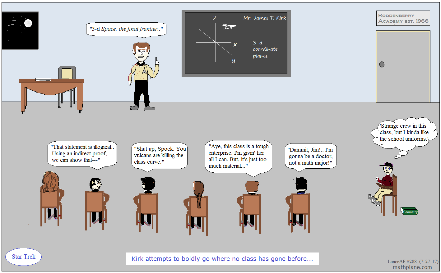 math comic 288 star trek