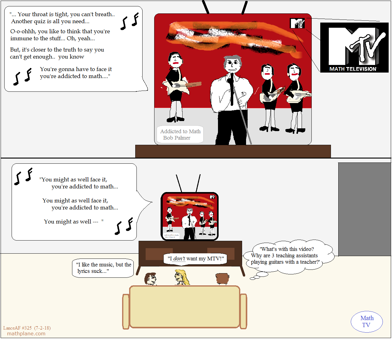 math comic 325 math television video
