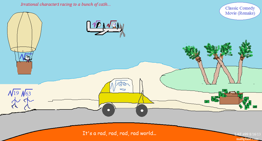 math comic 99 comedy movie remake - rad rad rad rad world