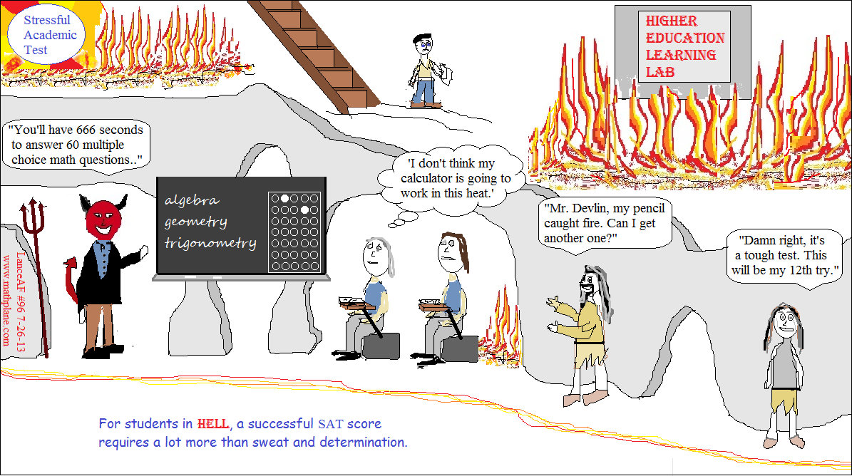 math webcomic 96 SAT in HELL students