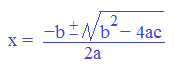 quadratic formula image