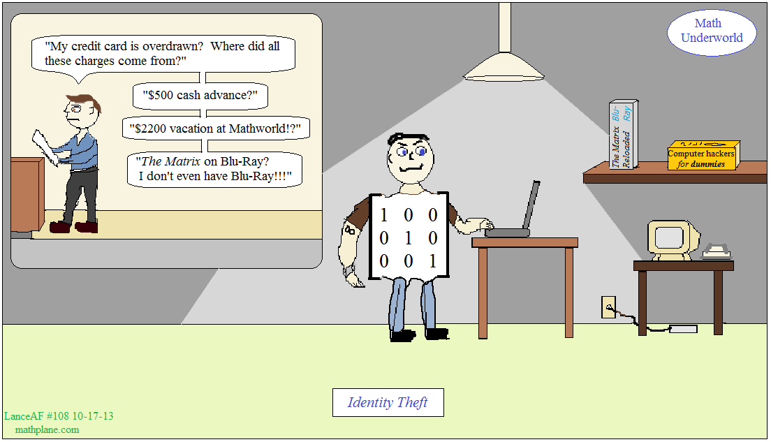 webcomic 108 identity theft and the matrix