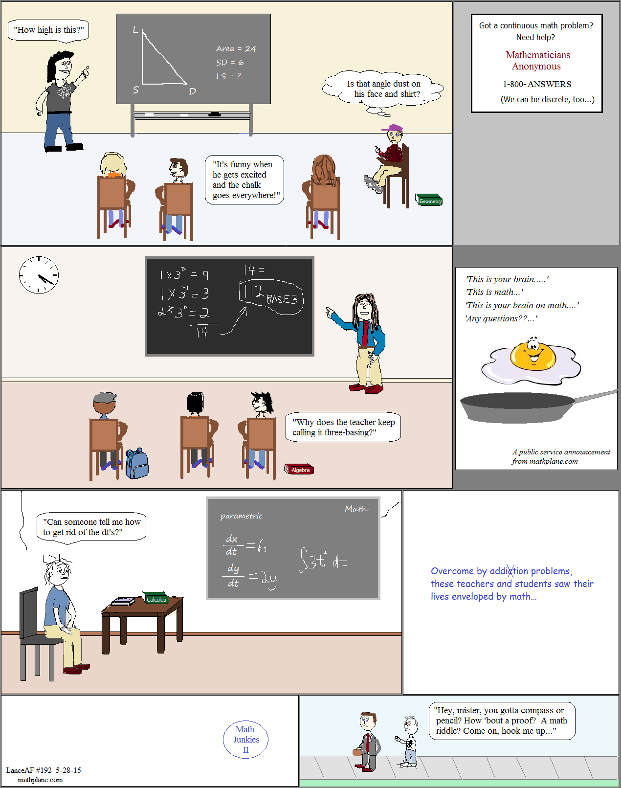 webcomic 192 math junkies II
